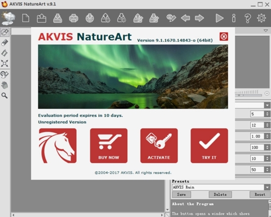 AKVIS NatureArt (图片特效制作软件)官方版v9.1下载插图1