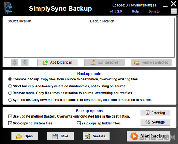 SimplySync Backup