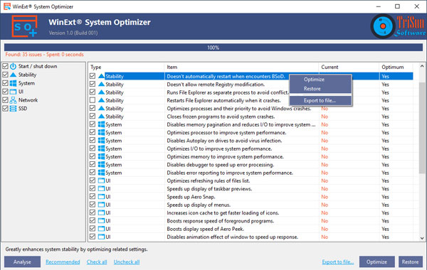 WinExt System Optimizer截图