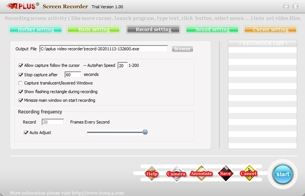Aplus Screen Recorder软件图片3