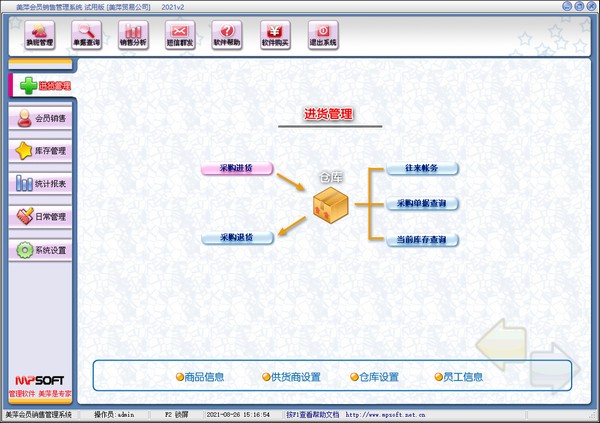 美萍会员销售管理系统图片