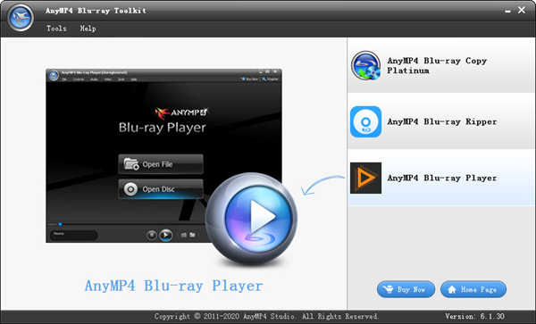 AnyMP4 Blu-ray Toolkit图