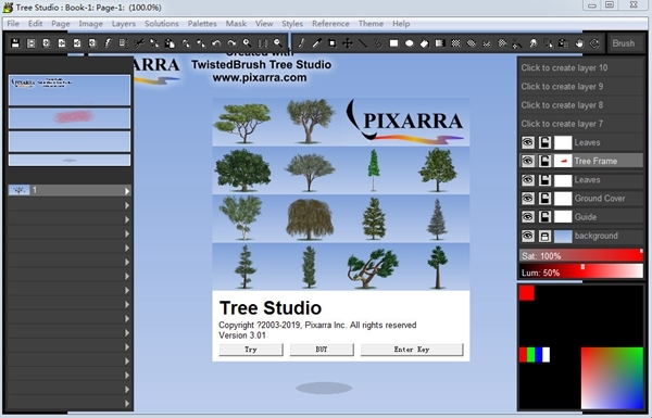 Pixarra TwistedBrush Tree Studio软件图片2