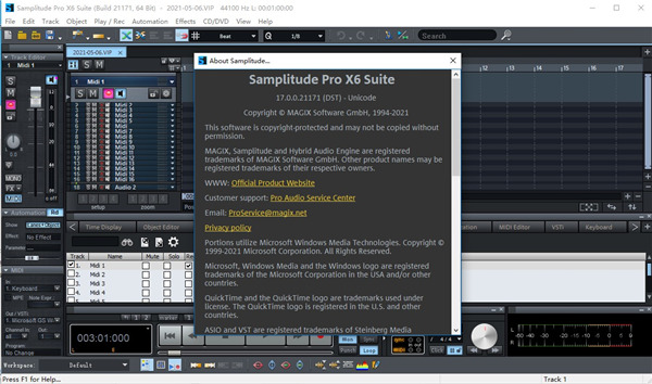 Samplitude Pro X6图片
