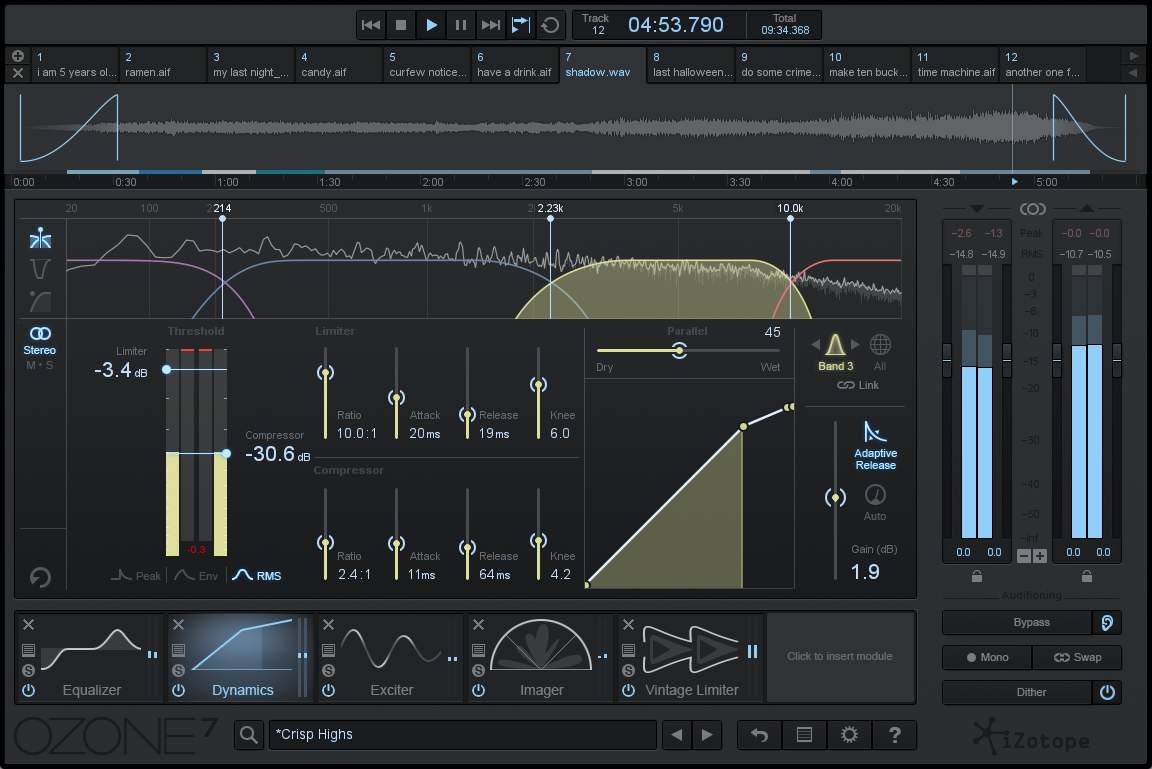 iZotope Ozone 7图片