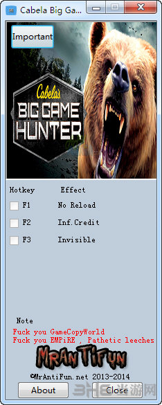 坎贝拉猎人职业狩猎三项修改器 v1.0下载