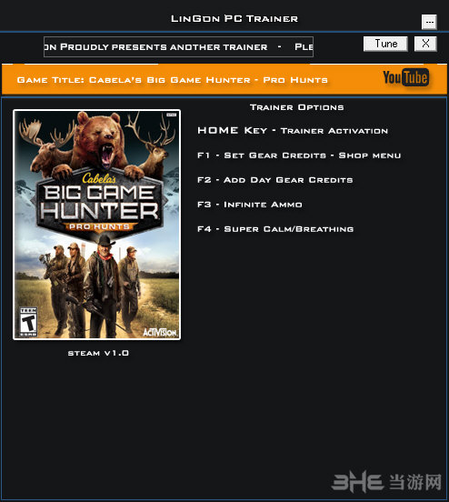 坎贝拉猎人职业狩猎修改器|坎贝拉猎人职业狩猎四项修改器Steam版 v1.0下载