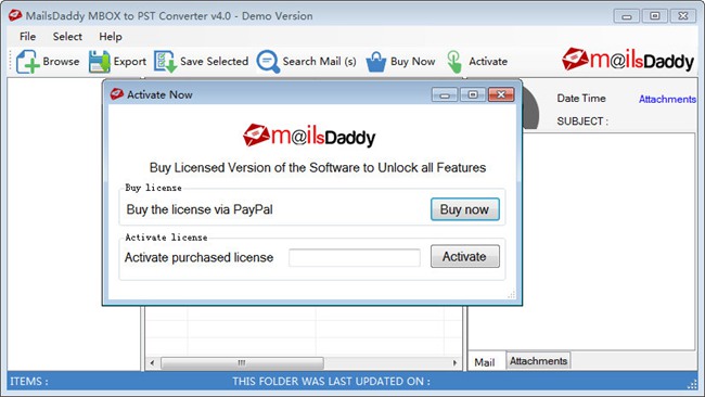 MailsDaddy MBOX To PST Converter图