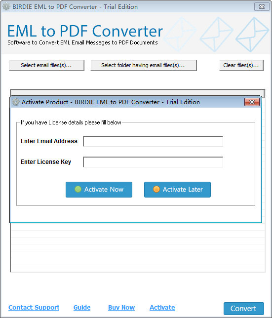 Birdie EML to PDF Converter图