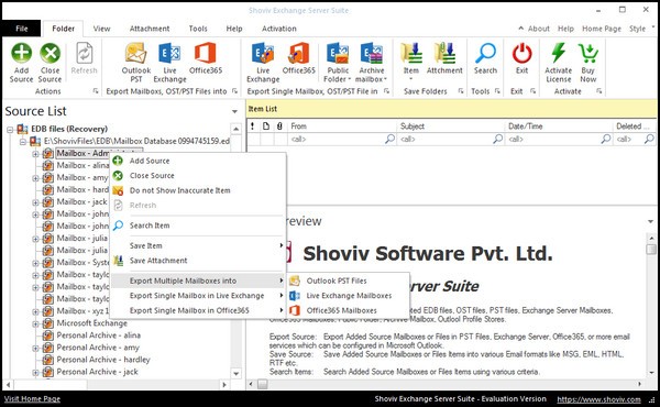 Shoviv Exchange Migration Tool(邮箱迁移工具) 官方版v20.11下载插图2