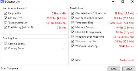 SCleaner Lite图