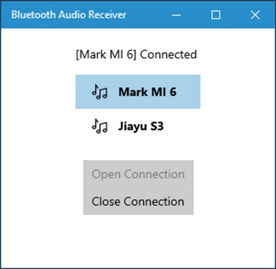 Bluetooth Audio Receiver图