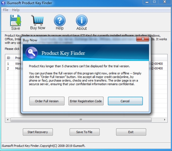 iSumsoft Product Key Finder (密钥恢复软件)官方版v3.1.1下载插图2