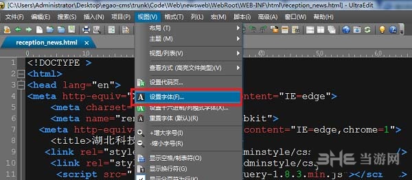 uestudio设置字体大小方法图片2