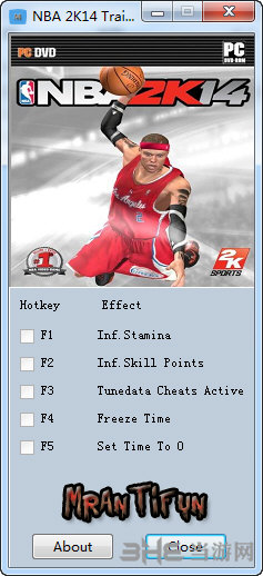 NBA2K14五项修改器 v1.00下载