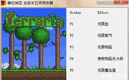 泰拉瑞亚全版本五项修改器 下载