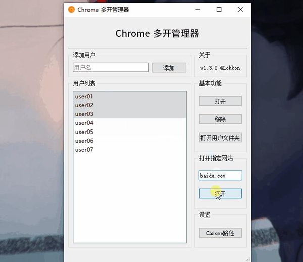 Chrome多开管理器图片1