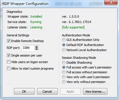 RDP Wrapper Library(远程桌面软件)官方版v1.6.2下载插图
