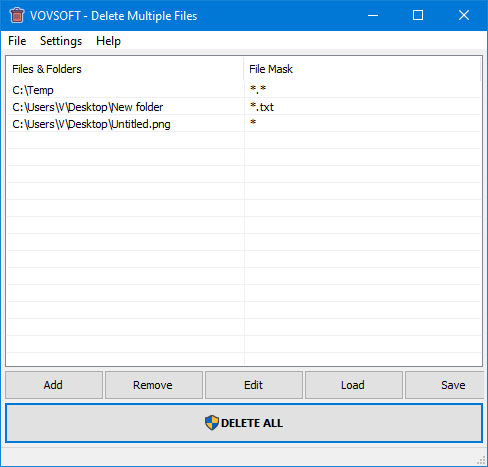 Vovsoft Delete Multiple Files截图