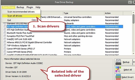 Free Driver Backup图