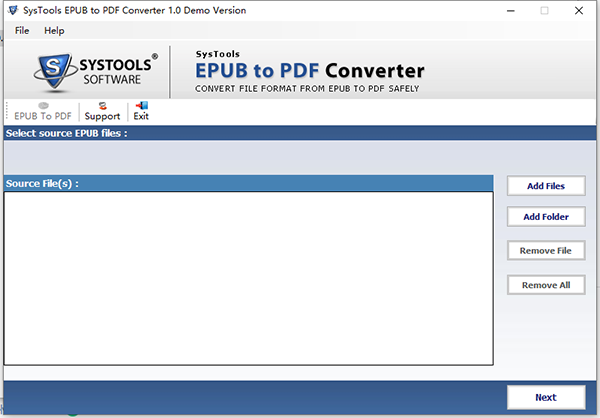 SysTools EPUB to PDF Converter图片