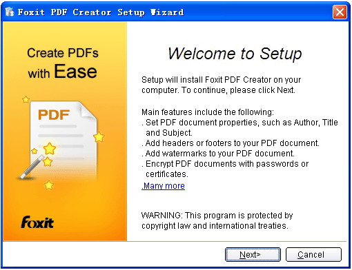 Foxit PDF Creator