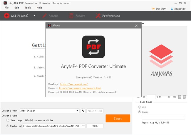 AnyMP4 pdf Converter Ultimate图