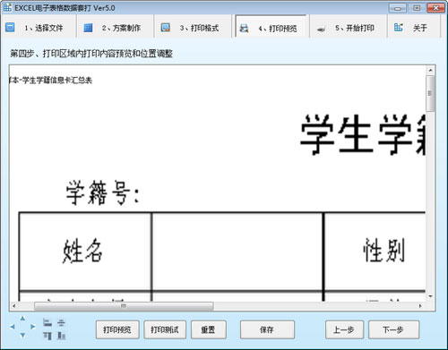 EXCEL电子表格数据套打截图截图