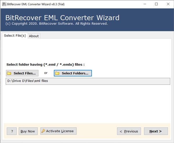 EML Converter Wizard截图