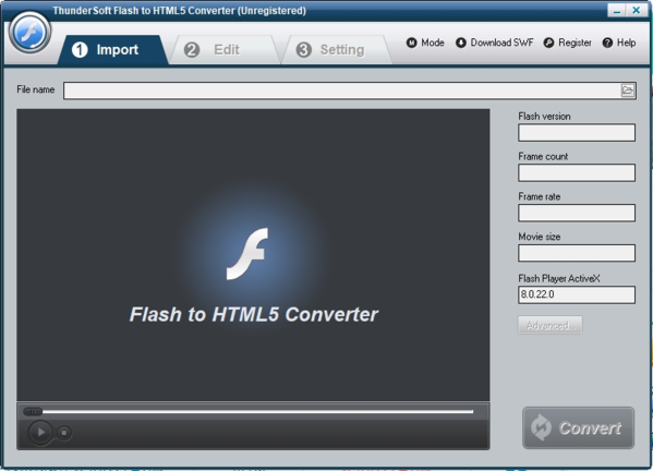ThunderSoft Flash to HTML5 Converter图片1