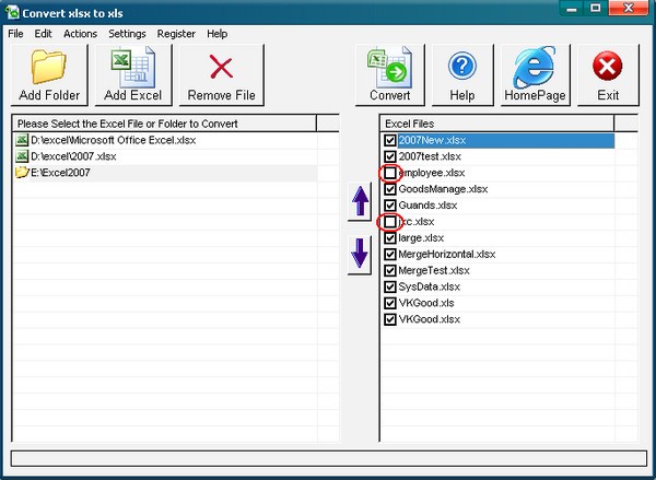 Convert XLSX to XLS图