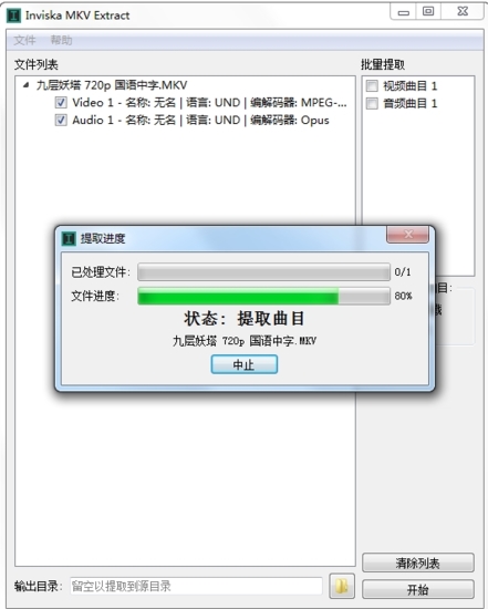 Inviska MKV Extract(mkv提取声道工具)绿色版v11.0下载插图