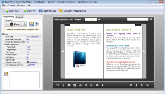 Boxoft Page Flip Maker(翻页书制作软件)官方版v3.0下载插图1
