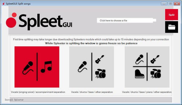 SpleeterGUI软件图片1