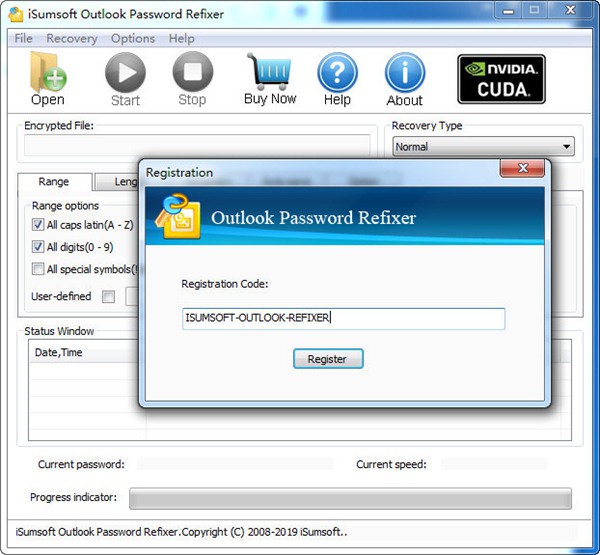 iSumsoft Outlook Password Refixer破解版图