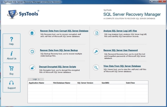 SysTools SQL Server Recovery Manager(sql数据库修复工具)官方版v1.1下载插图