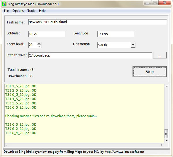 Bing Birdseye Maps Downloader截图