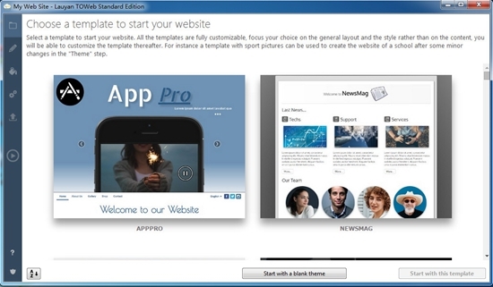 Lauyan TOWeb Studio Edition (web网页制作软件)官方中文版下载