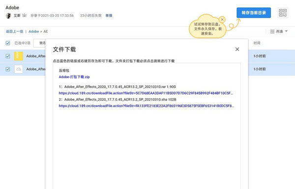 天翼云盘跳过客户端插件图片1