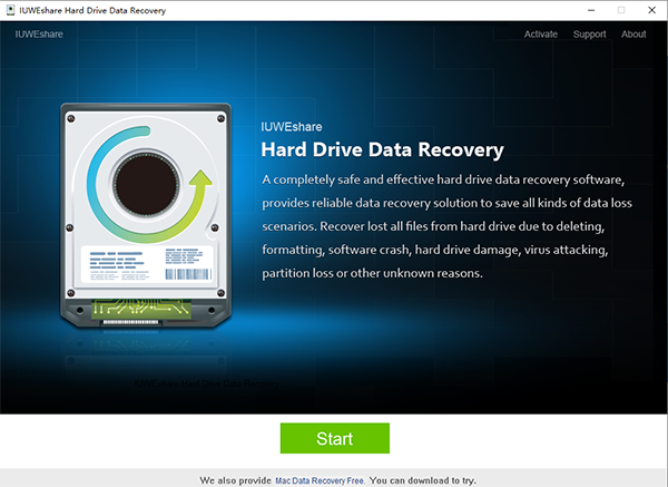 IUWEshare Hard Drive Data Recovery图片