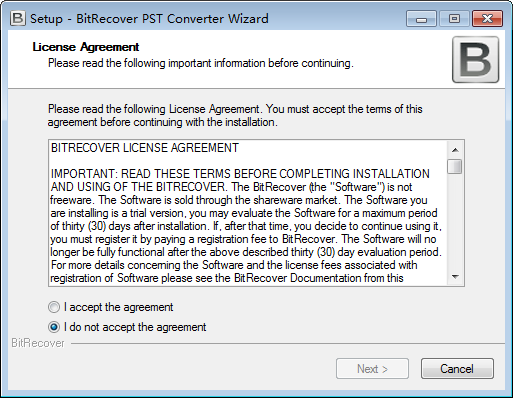 BitRecover PST Converter Wizard图