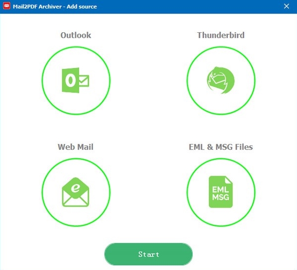 Mail2PDF Archiver软件图片