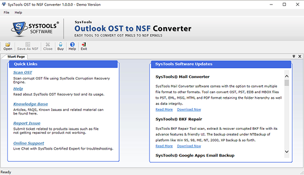 SysTools Outlook OST to NSF Converter图片