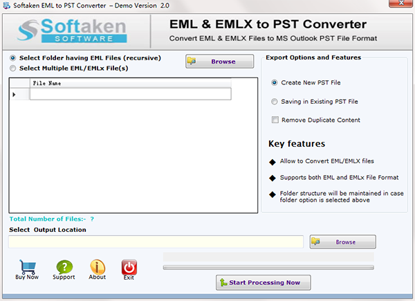 Softaken EML to PST Converter图片