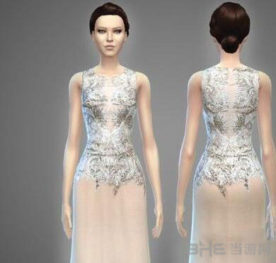 sims4女性蕾丝雪纺礼服MOD|模拟人生4女性高档蕾丝雪纺礼服MOD 下载
