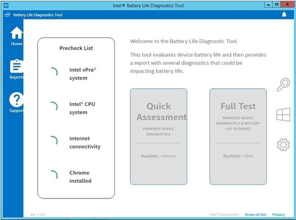 Intel Battery Life Diagnostic Tool截图
