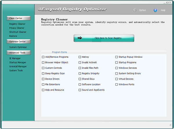 4Easysoft Registry Cleaner图片