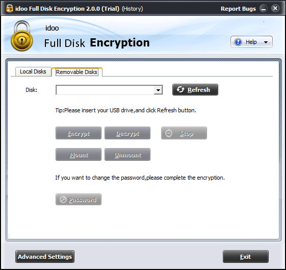 idoo Full Disk Encryption图