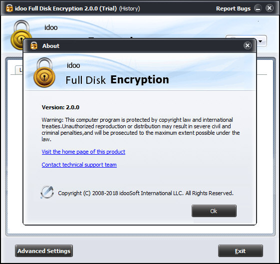 idoo Full Disk Encryption图