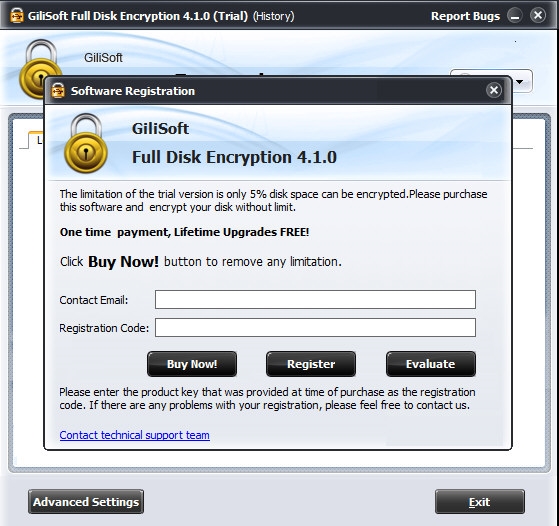 Gilisoft Full Disk Encryption软件图片1